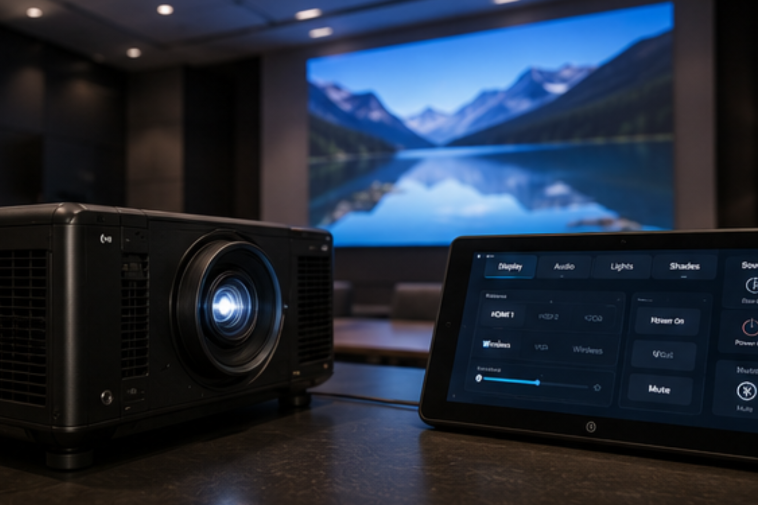 ASTRALINX High Lumens Projector and Unified Touch Screen Control Matrix
